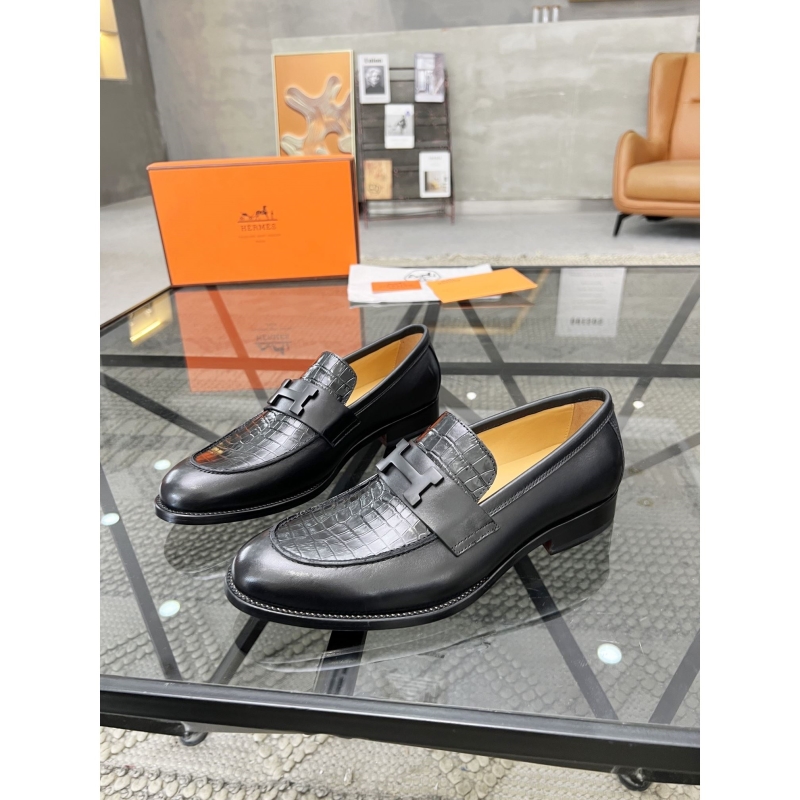 H**mes leather shoes